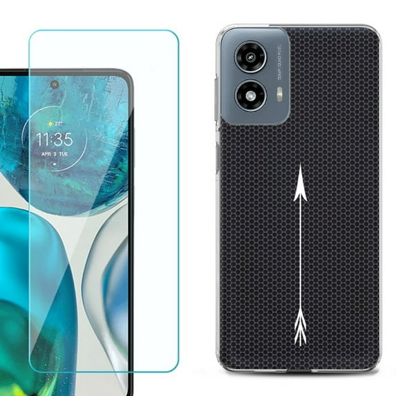 Phone Case for Motorola Moto G 5G 2024, with Tempered Glass Screen Protector, by OneToughShield - Arrow