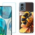 thumbnail image 1 of Phone Case for Motorola Moto G 5G 2024, with Tempered Glass Screen Protector, by OneToughShield - Bee, 1 of 3