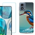 thumbnail image 1 of Phone Case for Motorola Moto G 5G 2024, with Tempered Glass Screen Protector, by OneToughShield - Kingfisher, 1 of 3