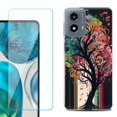 thumbnail image 1 of Phone Case for Motorola Moto G 5G 2024, with Tempered Glass Screen Protector, by OneToughShield - Musical Tree, 1 of 3