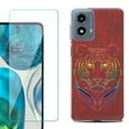 thumbnail image 1 of Phone Case for Motorola Moto G 5G 2024, with Tempered Glass Screen Protector, by OneToughShield - Night Tiger, 1 of 3