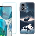 thumbnail image 1 of Phone Case for Motorola Moto G 5G 2024, with Tempered Glass Screen Protector, by OneToughShield - River Elk, 1 of 3
