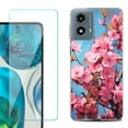 thumbnail image 1 of Phone Case for Motorola Moto G 5G 2024, with Tempered Glass Screen Protector, by OneToughShield - Spring Blossom, 1 of 3