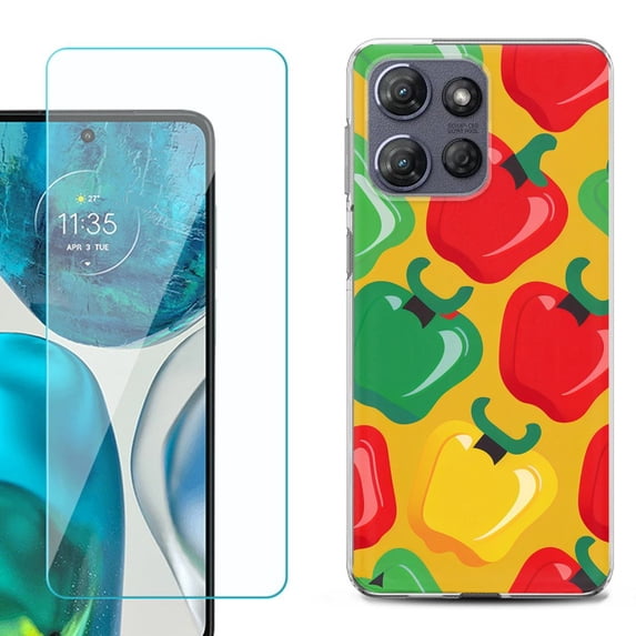 Phone Case for Motorola Moto G 5G 2026, with Screen Protector, by OneToughShield - Bell Pepper