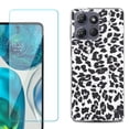thumbnail image 1 of Phone Case for Motorola Moto G 5G 2026, with Screen Protector, by OneToughShield - Cheetah B/W, 1 of 5