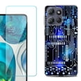thumbnail image 1 of Phone Case for Motorola Moto G 5G 2026, with Screen Protector, by OneToughShield - Cosmos Circuit, 1 of 5