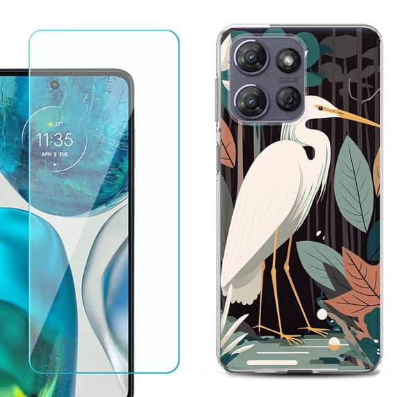 Phone Case for Motorola Moto G 5G 2026, with Screen Protector, by OneToughShield - Egret