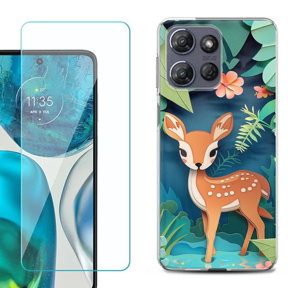 Phone Case for Motorola Moto G 5G 2026, with Screen Protector, by OneToughShield - Fawn Craft