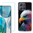 thumbnail image 1 of Phone Case for Motorola Moto G 5G 2026, with Screen Protector, by OneToughShield - Geometric Eagle, 1 of 5