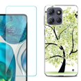 thumbnail image 1 of Phone Case for Motorola Moto G 5G 2026, with Screen Protector, by OneToughShield - Green Tree, 1 of 5