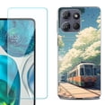 thumbnail image 1 of Phone Case for Motorola Moto G 5G 2026, with Screen Protector, by OneToughShield - Kyoto Summer, 1 of 5