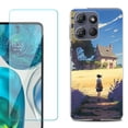 thumbnail image 1 of Phone Case for Motorola Moto G 5G 2026, with Screen Protector, by OneToughShield - Lavender Summer, 1 of 5
