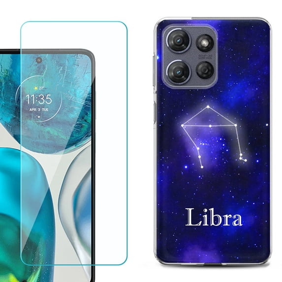 Phone Case for Motorola Moto G 5G 2026, with Screen Protector, by OneToughShield - Libra