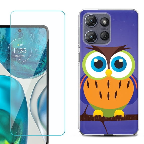 Phone Case for Motorola Moto G 5G 2026, with Screen Protector, by OneToughShield - Night Owl