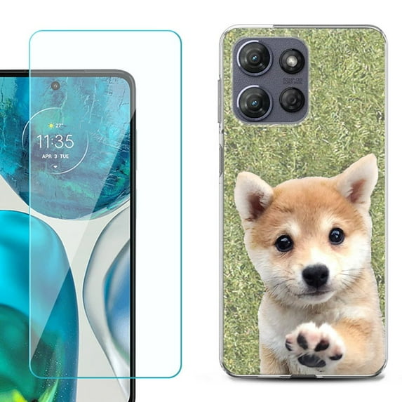 Phone Case for Motorola Moto G 5G 2026, with Screen Protector, by OneToughShield - Shiba