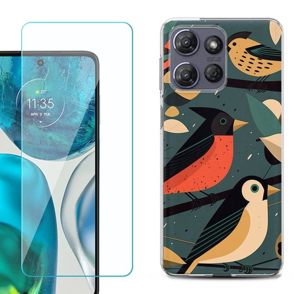 Phone Case for Motorola Moto G 5G 2026, with Screen Protector, by OneToughShield - Songbird