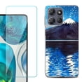 thumbnail image 1 of Phone Case for Motorola Moto G 5G 2026, with Screen Protector, by OneToughShield - Starry Night Fuji, 1 of 5