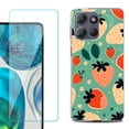 thumbnail image 1 of Phone Case for Motorola Moto G 5G 2026, with Screen Protector, by OneToughShield – Strawberry Mix, 1 of 5