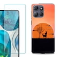 thumbnail image 1 of Phone Case for Motorola Moto G 5G 2026, with Screen Protector, by OneToughShield - Sunset Deer, 1 of 5