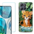thumbnail image 1 of Phone Case for Motorola Moto G 5G 2026, with Screen Protector, by OneToughShield - Tiger Craft, 1 of 5