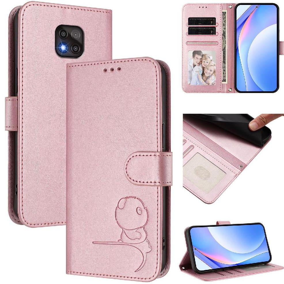 Phone Case for Motorola Moto G Power 2021 Flip Folio Pu Leather Card Slots Holder Kickstand Magnetic Rfid Blocking
