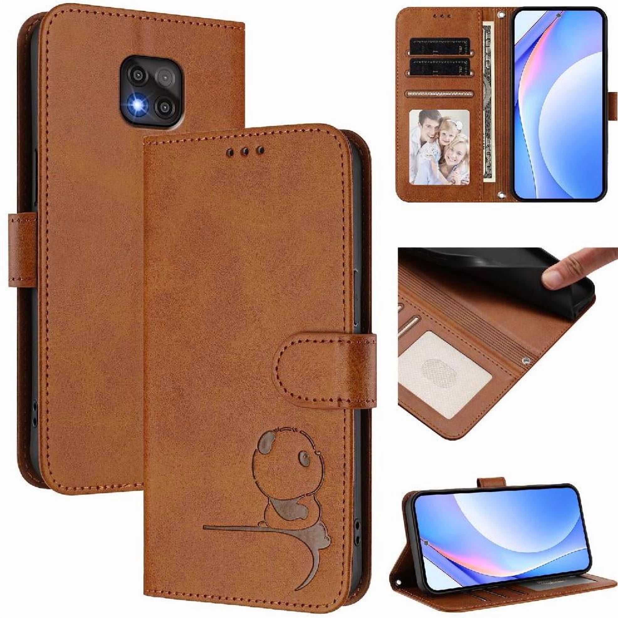 Phone Case for Motorola Moto G Power 2021 Flip Folio Pu Leather Card Slots Holder Kickstand Magnetic Rfid Blocking