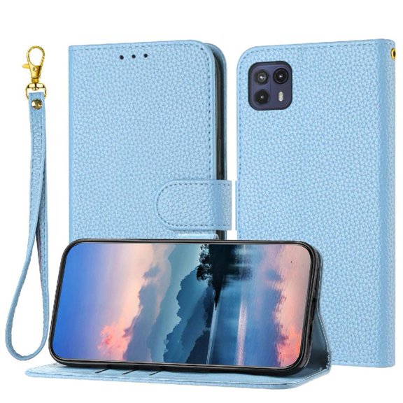 Phone Case for Motorola Moto G50 5G Flip Folio PU Lether Wallet Litch Pattern Card Slots Holder