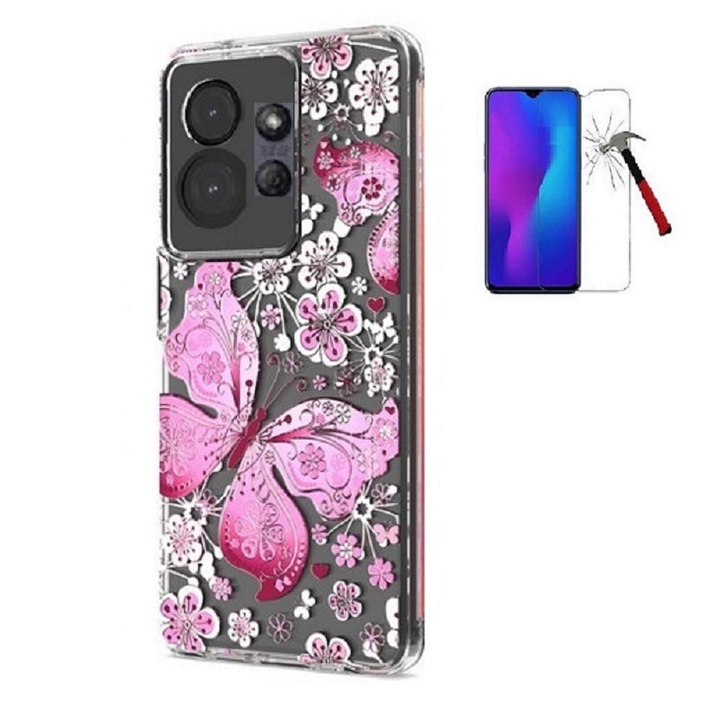 Phone Case for Motorola moto g (2025), Butterfly Design Transparent ...