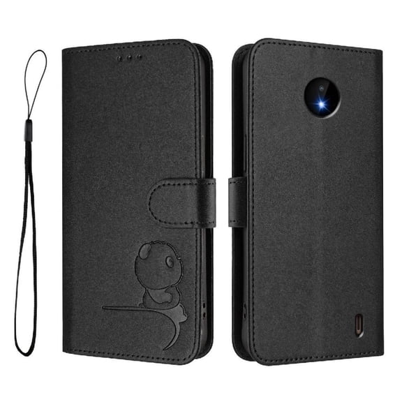 Phone Case for Nokia C10 Flip Folio Magnetic Pu Leather Rfid Blocking Card Slots Holder Kickstand