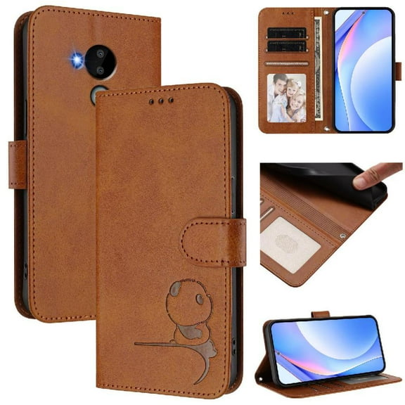 Phone Case for Nokia C30 Flip Folio Rfid Blocking Magnetic Pu Leather Card Slots Holder Kickstand