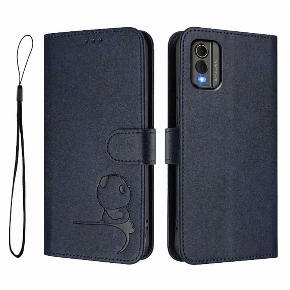 Phone Case for Nokia C32 Flip Folio Magnetic Pu Leather Card Slots Holder Kickstand Rfid Blocking