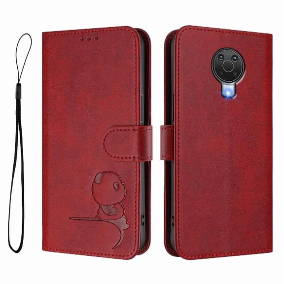 Phone Case for Nokia G20 Card Slots Holder Kickstand Rfid Blocking Flip Folio Pu Leather Magnetic