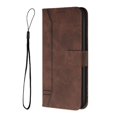 Phone Case for Realme 8 5G Hand Strap PU Leather Flip Folio Wallet