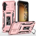thumbnail image 1 of Phone Case for S23 FE Case for Samsung S23 FE Case,with Camera Cover and Kickstand,Heavy Duty Protective Cover for Galaxy S23 FE Case-Rose-Gold, 1 of 12