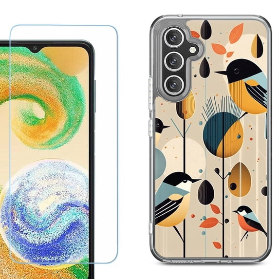 Phone Case for Samsung Galaxy A17 5G, with Screen Protector, by OneToughShield - Bird Cardinal