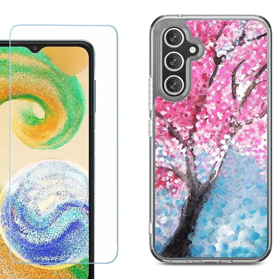 Phone Case for Samsung Galaxy A17 5G, with Screen Protector, by OneToughShield - Blossom Paint