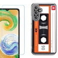 thumbnail image 1 of Phone Case for Samsung Galaxy A17 5G, with Screen Protector, by OneToughShield - Cassette Orange, 1 of 5