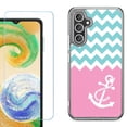 thumbnail image 1 of Phone Case for Samsung Galaxy A17 5G, with Screen Protector, by OneToughShield - Chevron/Anchor, 1 of 5