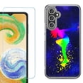 thumbnail image 1 of Phone Case for Samsung Galaxy A17 5G, with Screen Protector, by OneToughShield - Cosmos Dance, 1 of 5
