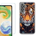 thumbnail image 1 of Phone Case for Samsung Galaxy A17 5G, with Screen Protector, by OneToughShield - Cyberpunk Tiger, 1 of 5