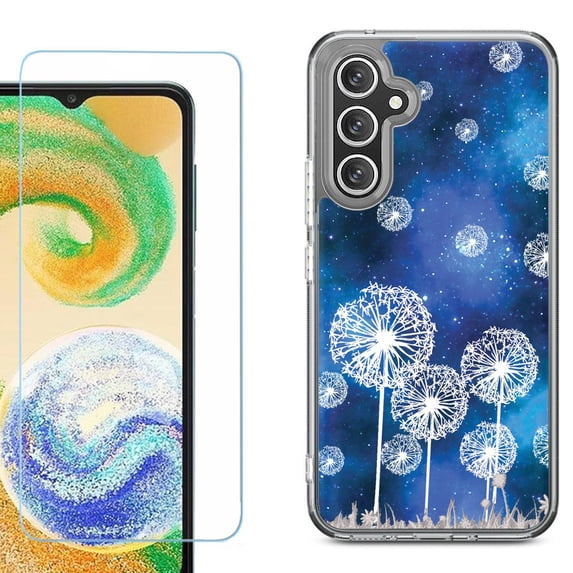 Phone Case for Samsung Galaxy A17 5G, with Screen Protector, by OneToughShield - Dandelion Stars