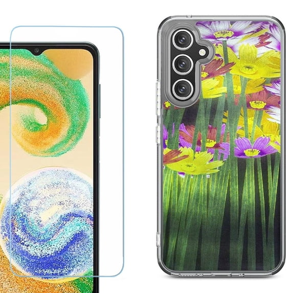 Phone Case for Samsung Galaxy A17 5G, with Screen Protector, by OneToughShield - Dream Flower