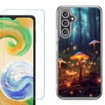 thumbnail image 1 of Phone Case for Samsung Galaxy A17 5G, with Screen Protector, by OneToughShield - Fireflies Mushroom, 1 of 5
