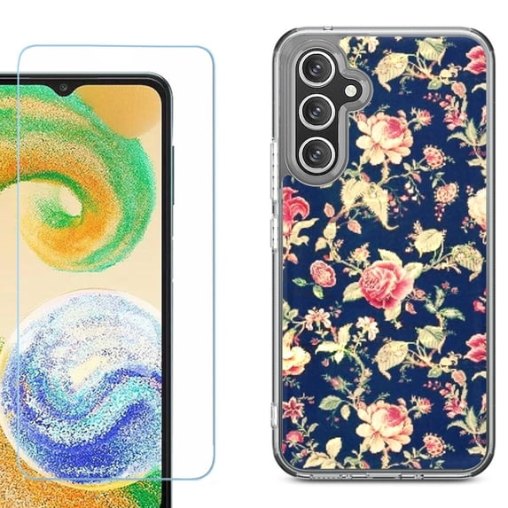 Phone Case for Samsung Galaxy A17 5G, with Screen Protector, by OneToughShield - Floral Garden