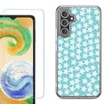 thumbnail image 1 of Phone Case for Samsung Galaxy A17 5G, with Screen Protector, by OneToughShield - Flower/Teal, 1 of 5