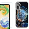 thumbnail image 1 of Phone Case for Samsung Galaxy A17 5G, with Screen Protector, by OneToughShield - Glowing Rose, 1 of 5