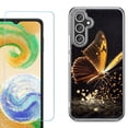thumbnail image 1 of Phone Case for Samsung Galaxy A17 5G, with Screen Protector, by OneToughShield - Golden Butterfly, 1 of 5
