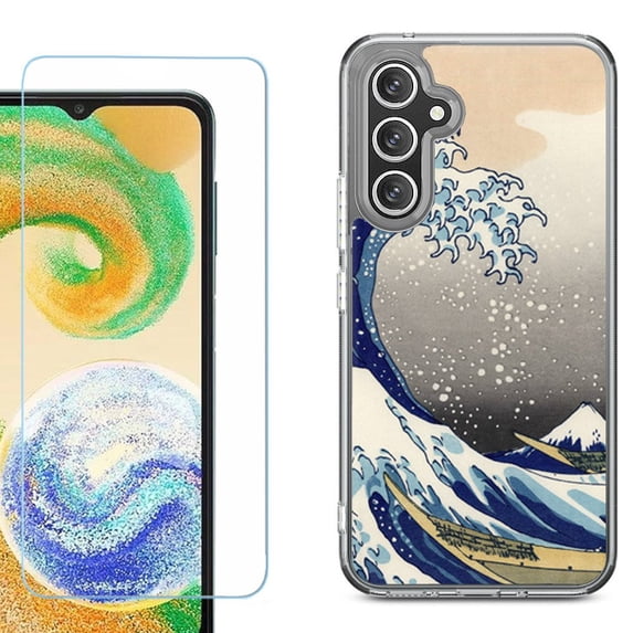 Phone Case for Samsung Galaxy A17 5G, with Screen Protector, by OneToughShield - Great Wave
