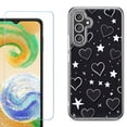 thumbnail image 1 of Phone Case for Samsung Galaxy A17 5G, with Screen Protector, by OneToughShield - Hearts n Stars, 1 of 5