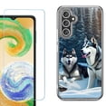 thumbnail image 1 of Phone Case for Samsung Galaxy A17 5G, with Screen Protector, by OneToughShield - Husky Snow, 1 of 5